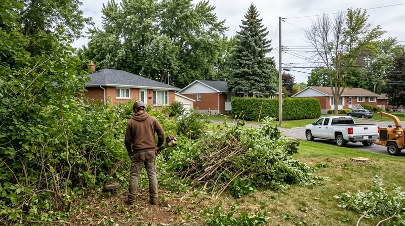 Deboisement de terrain Longueuil