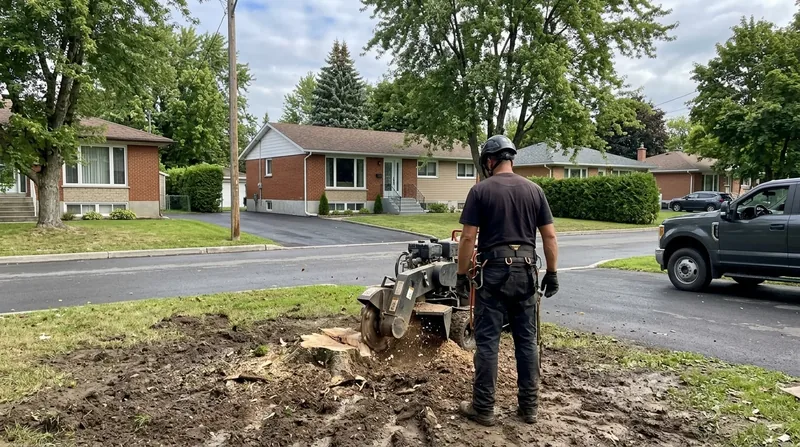 Essouchage (meulage de souche) Longueuil